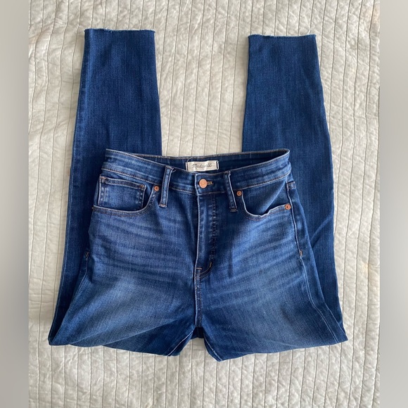 Madewell Denim - Madewell curvy high rise skinny jeans 27 denim blue